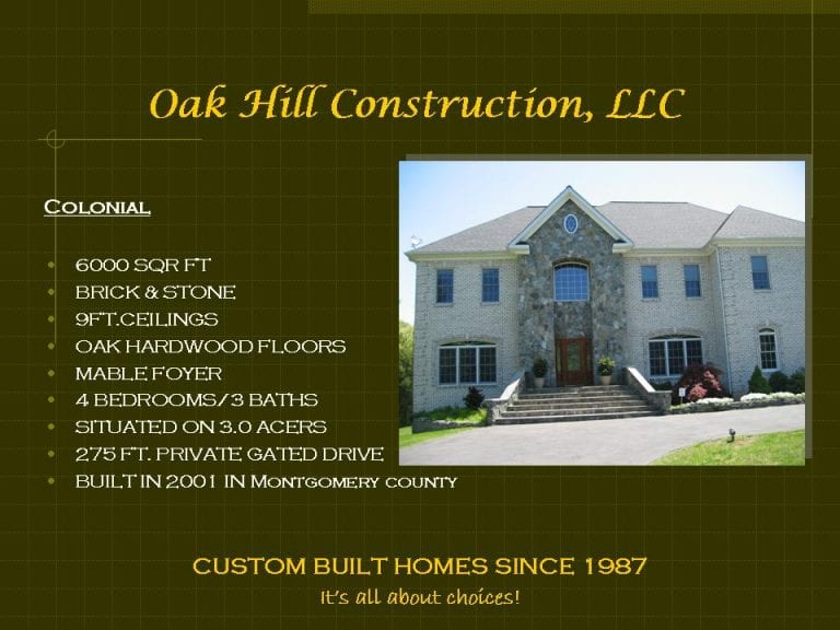 Oak Hill Construction - Site Development - Excavation - Silver Spring, MD